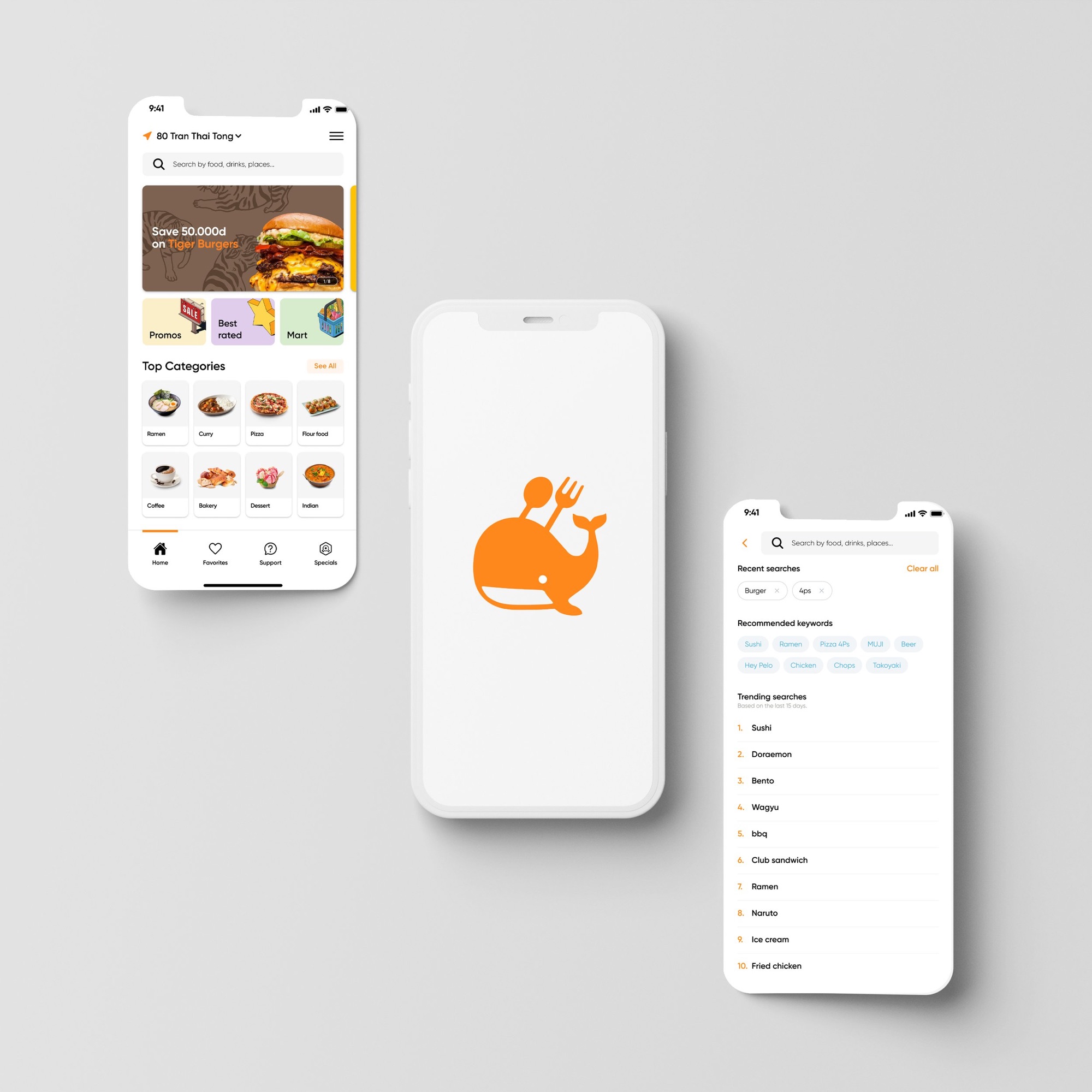 Capichi food delivery app redesign