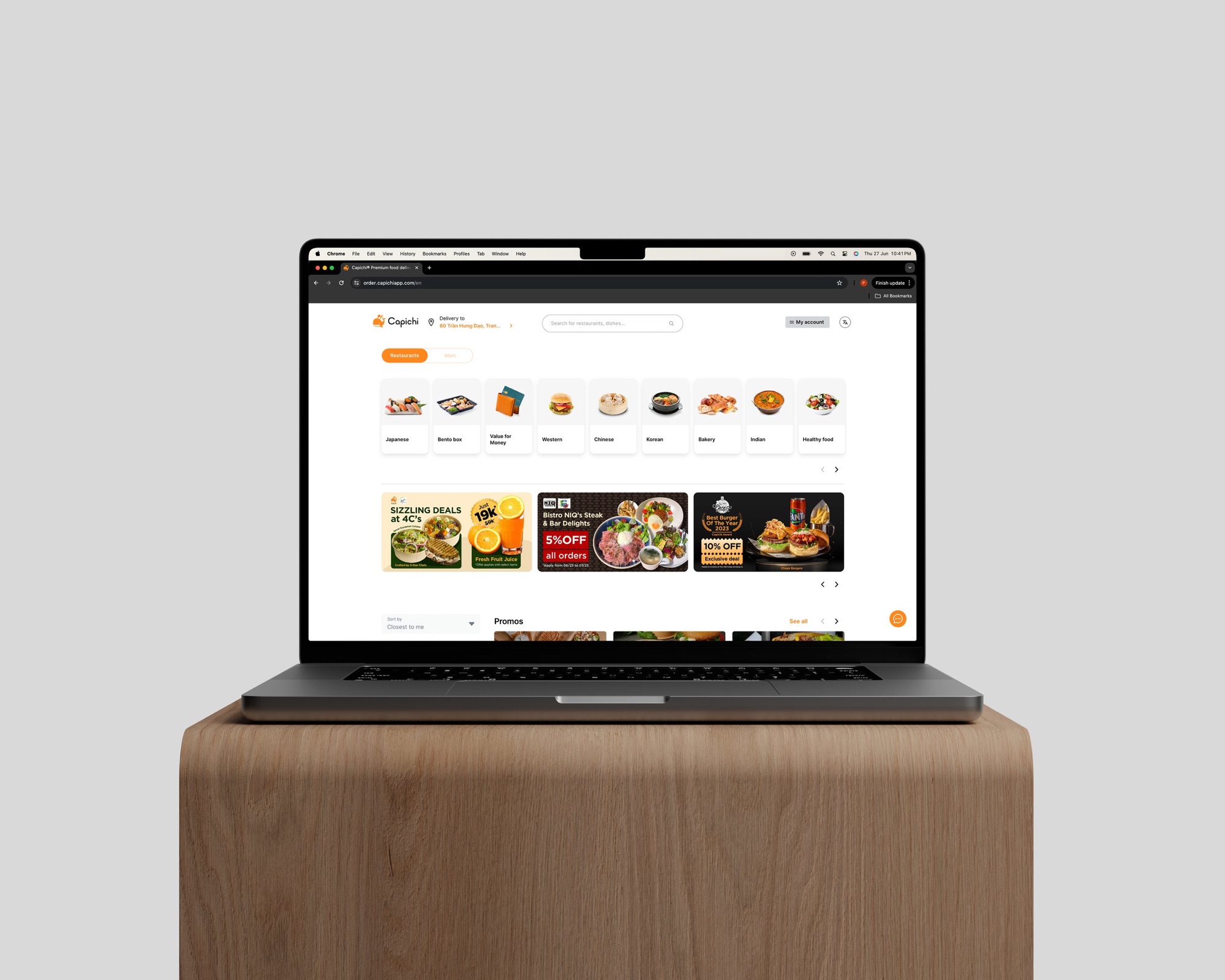 Capichi responsive website