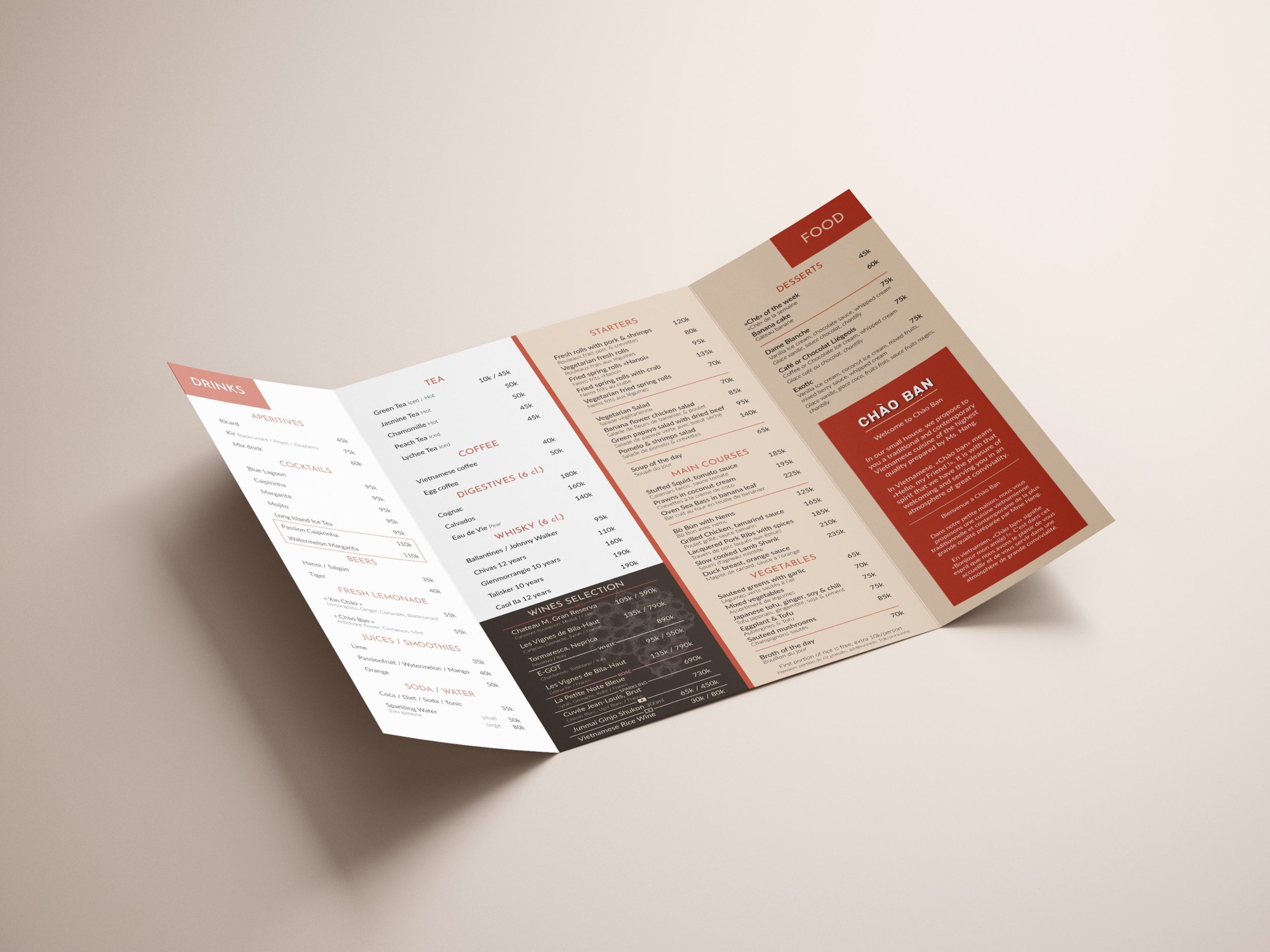 Menu — open
