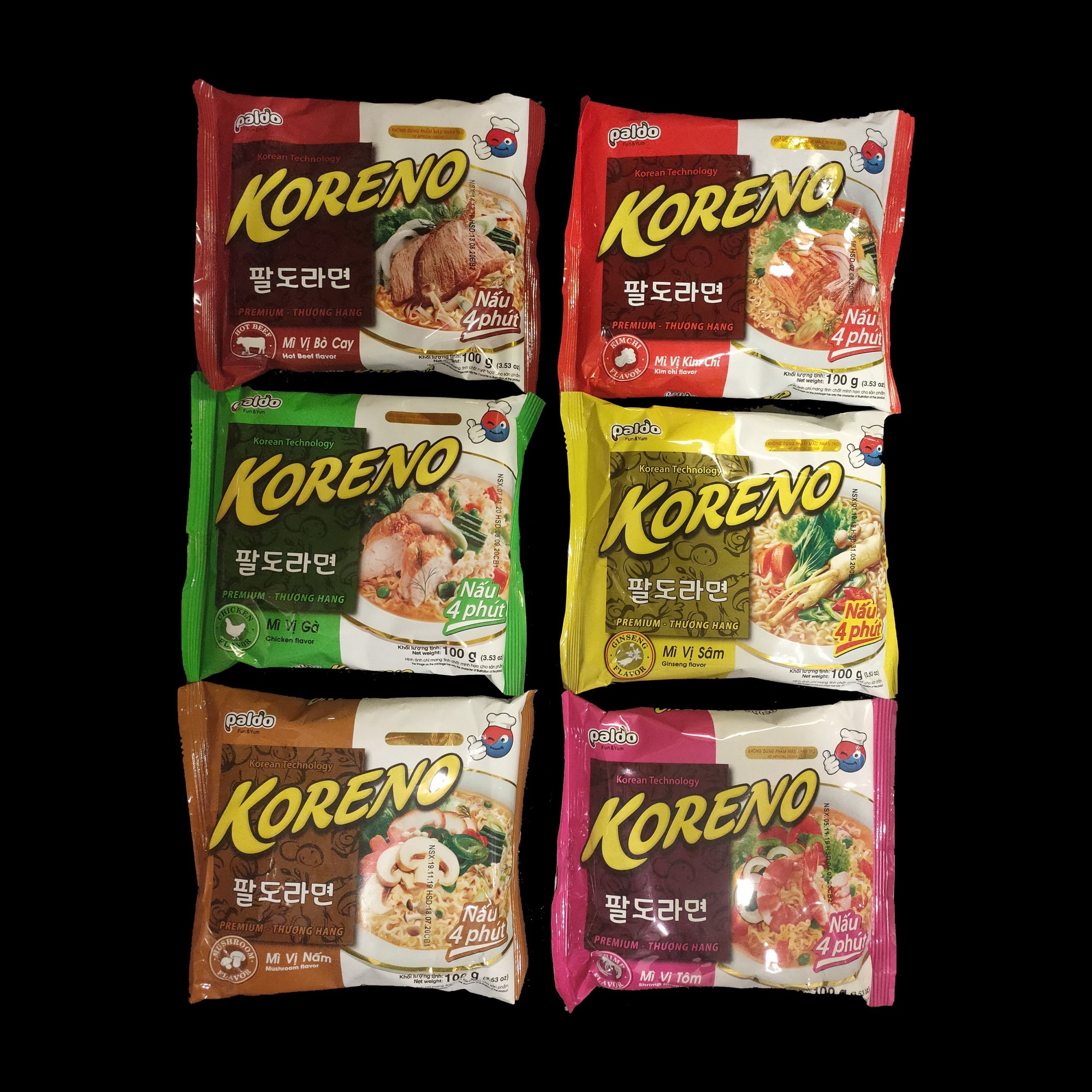 Koreno noodles — all packs